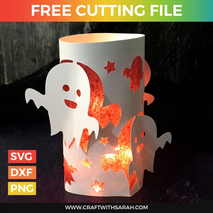 Download Halloween Ghost Luminary Cutting File | Craft With Sarah