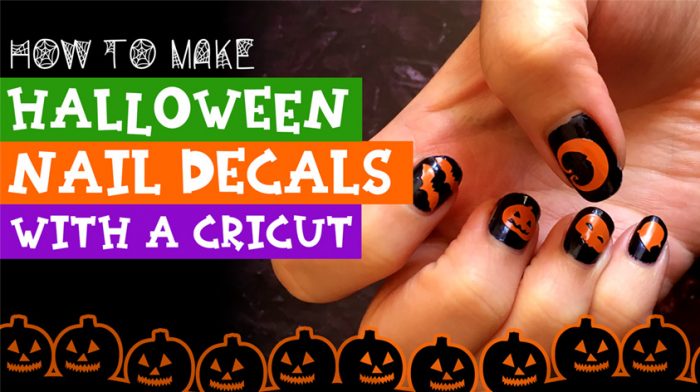 how to make diy vinyl nail decals with a cricut craft