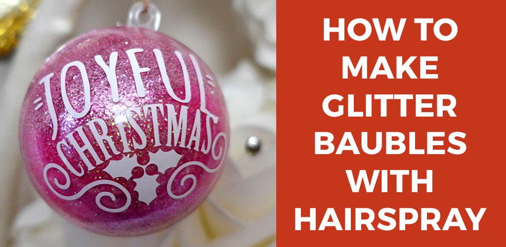 How to Make Glitter Ornaments with HAIRSPRAY!! - Craft with Sarah