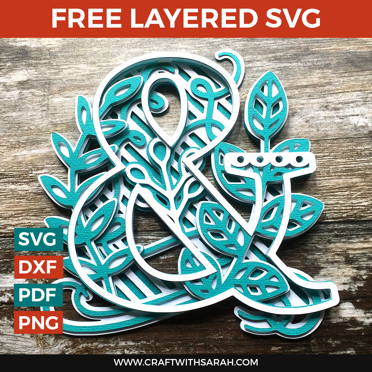 Download Ampersand Layered Svg Craft With Sarah