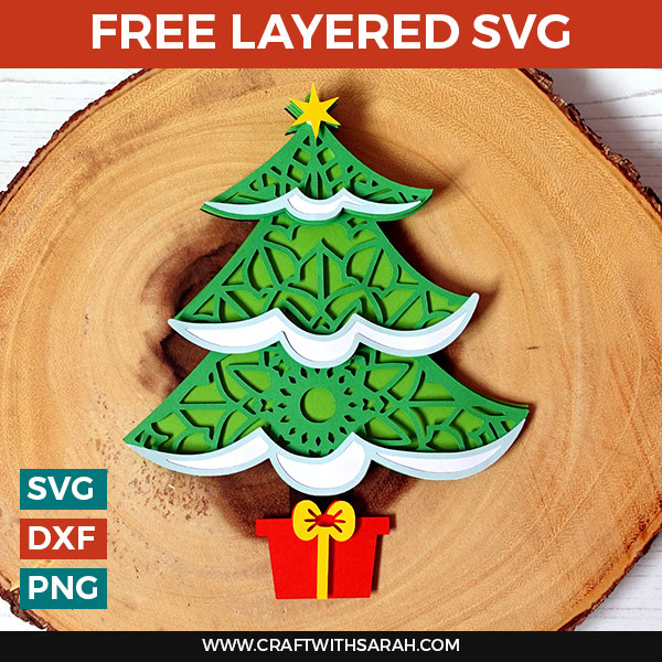 Download Christmas Tree Free Layered Svg Craft With Sarah