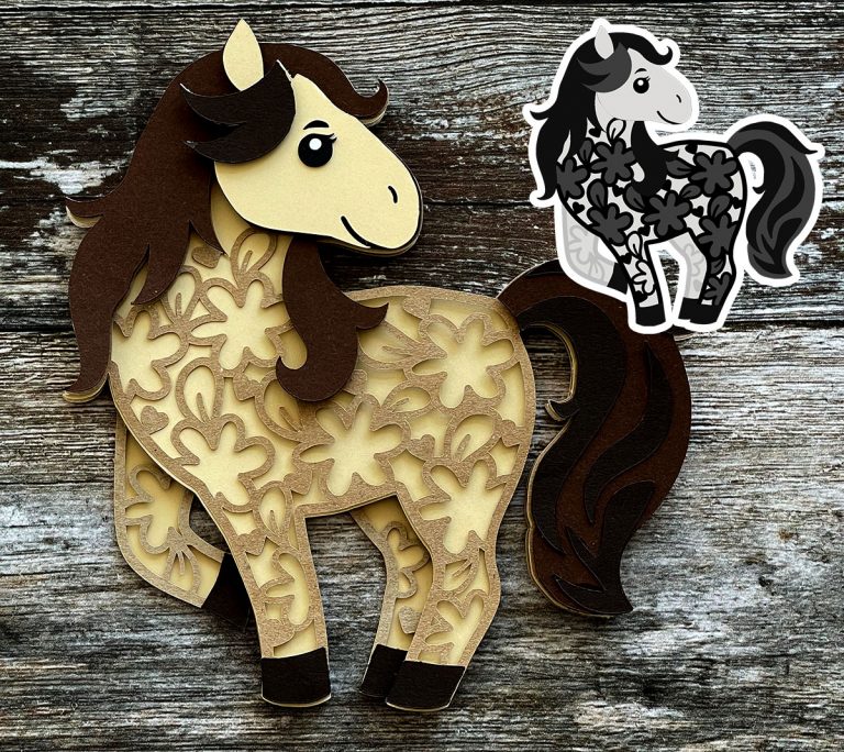 Download Free Horse Layered SVG - Craft with Sarah