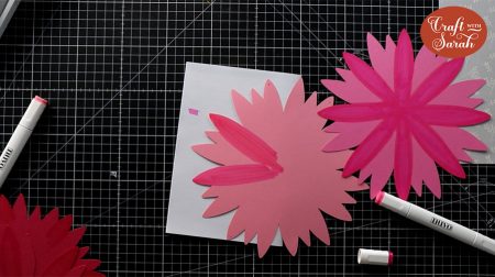 Gerbera Daisy Paper Flowers - Free Layered Flower SVG - Craft with Sarah