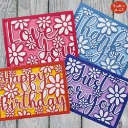 How to Make 3D Layered Greetings Cards with your Cricut - Craft with Sarah