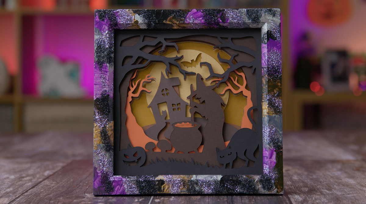 Layered Paper Art for Halloween - Craft with Sarah