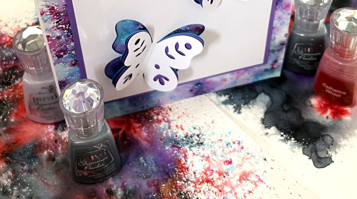 How to use Nuvo Shimmer Powder for Crafts - Craft with Sarah