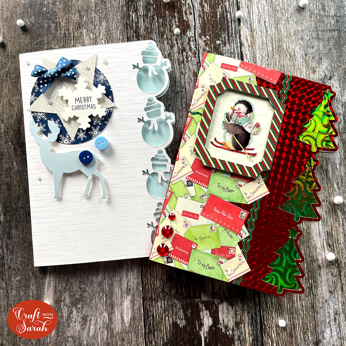 DIY Greeting Cards from File Folders and Scrapbooking Supplies