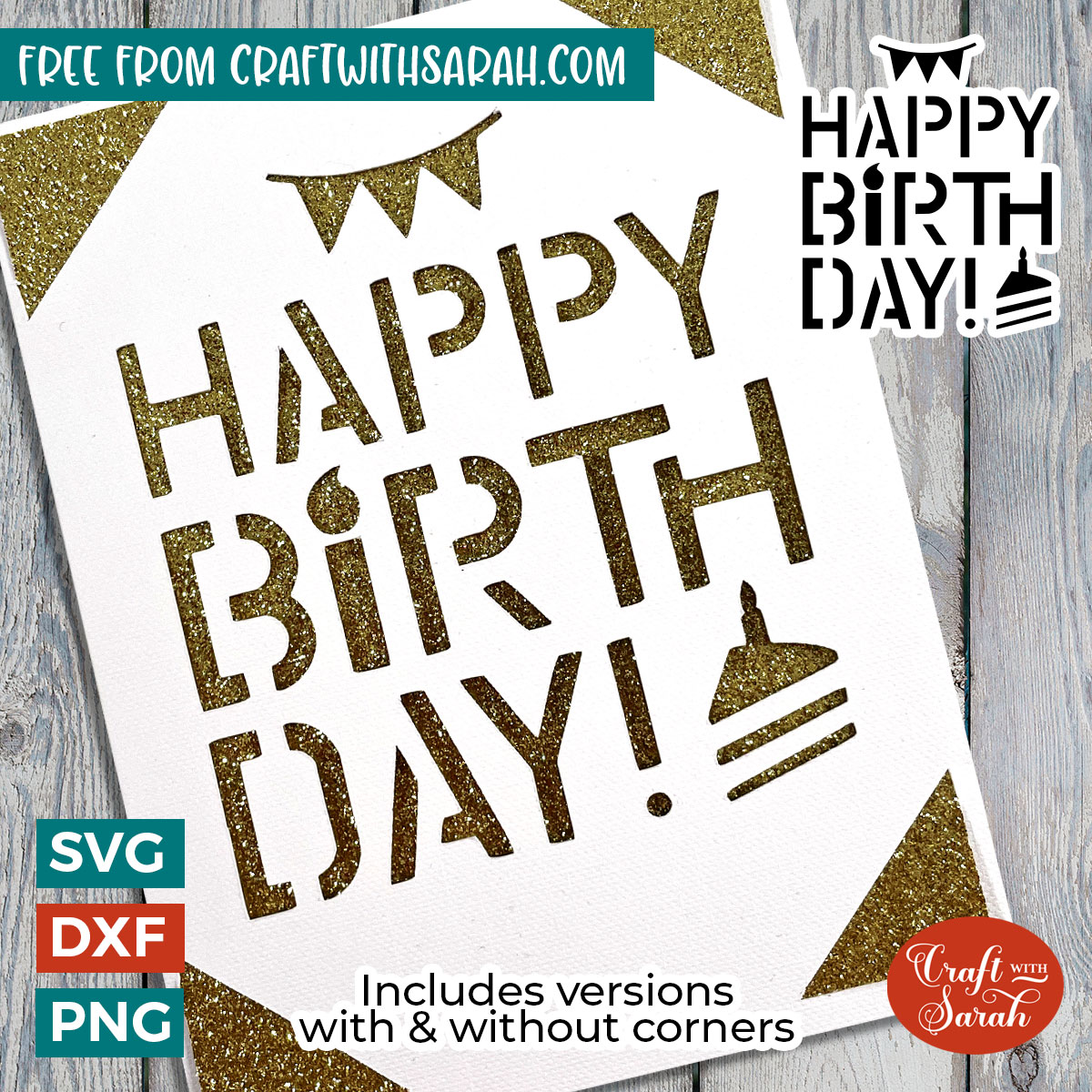 Cricut Joy Cutaway Card SVG, Happy Birthday Cutaway Card SVG