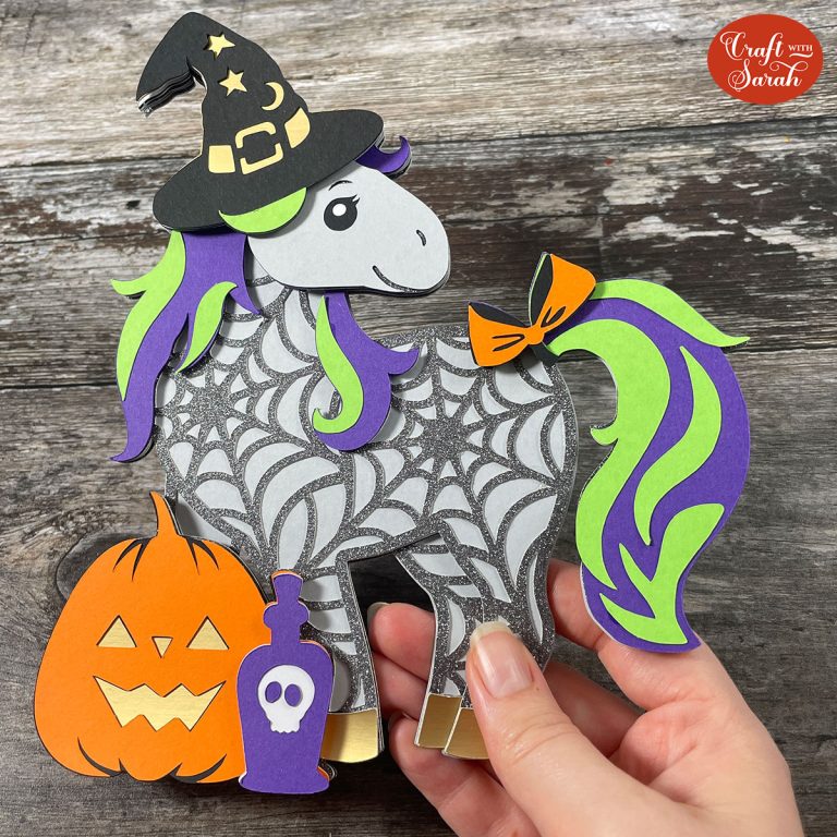 HCC 2022 Day 13 Layered Halloween Horse Craft With Sarah   Horse Svg 768x768 