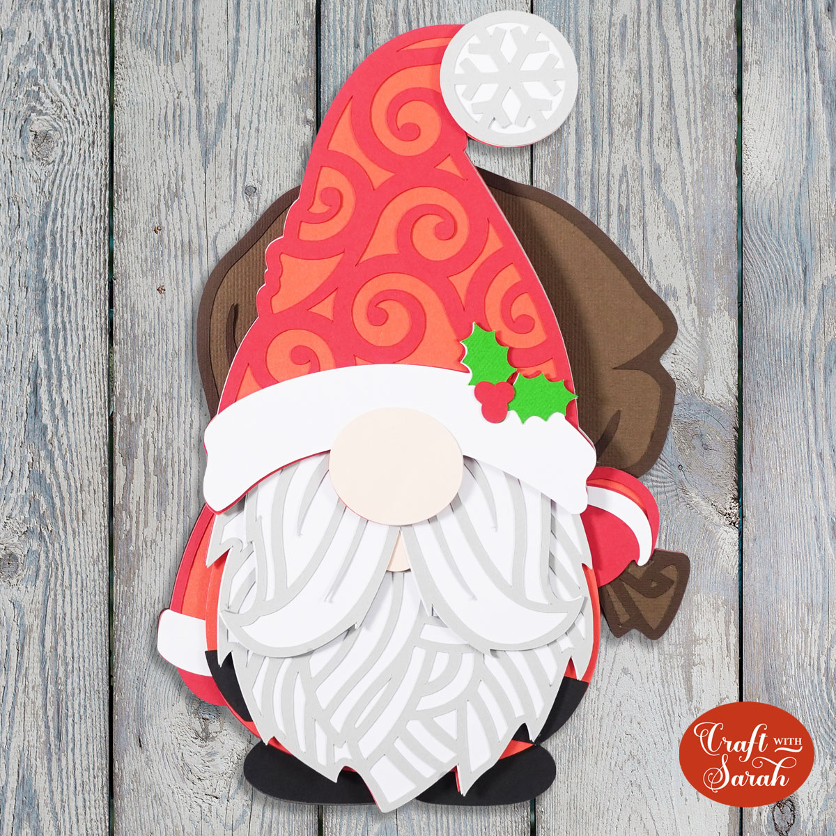 Santa Gnome SVG