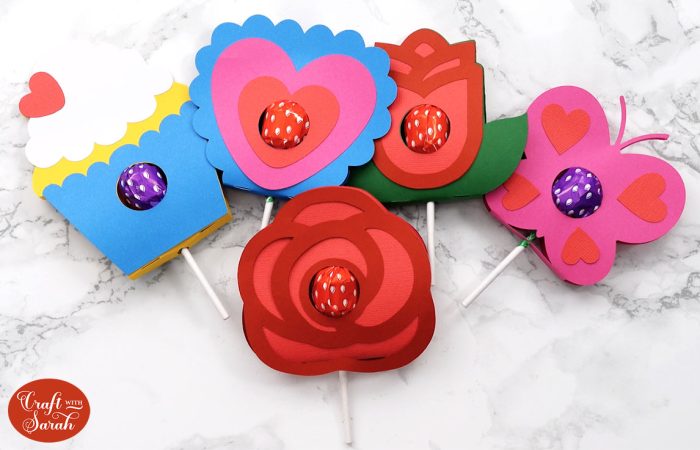 DIY Lollipop Holders Easy Cricut Valentine Ideas Craft With Sarah   Cricut Lollipop Holders 700x450 