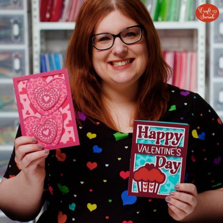 Easy Valentine's Day Cards 💖 2 Free Valentine card SVGs! - Craft with Sarah