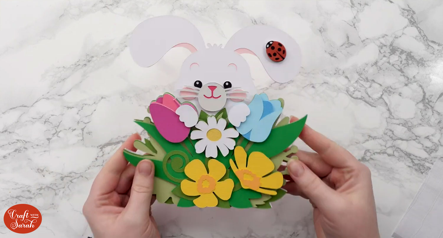 ECC Day 05 🌼 Peeking Bunny Layered Design - Craft with Sarah