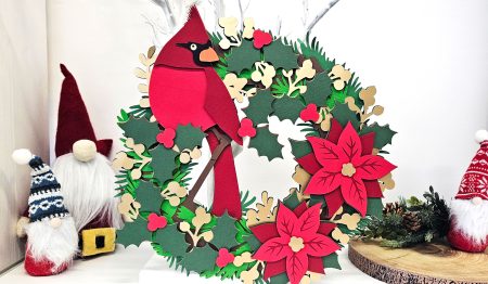 Papercraft Christmas Wreaths: Cardinals & Robins - Craft with Sarah