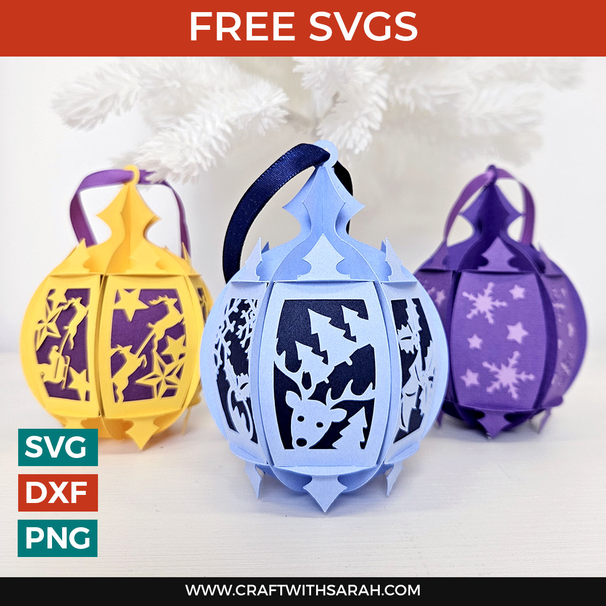 Creating 3D Ornaments – 2 ways: Sublimation and Print and Cut