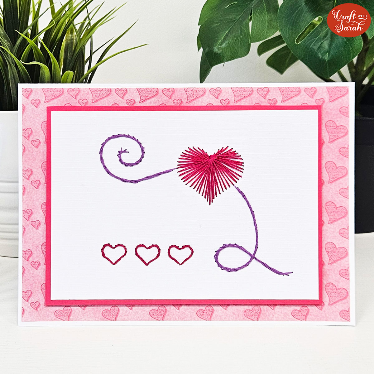 Card Stitching Patterns: Paper Embroidery on Cards! - Craft with Sarah