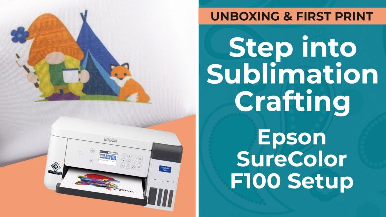 Epson Surecolor F100 Setup 🖨️ A4 Sublimation Printer for Beginners ...