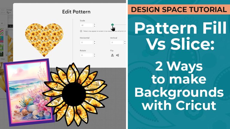 How To Use Pattern Fill For Printable Backgrounds In Cricut Design