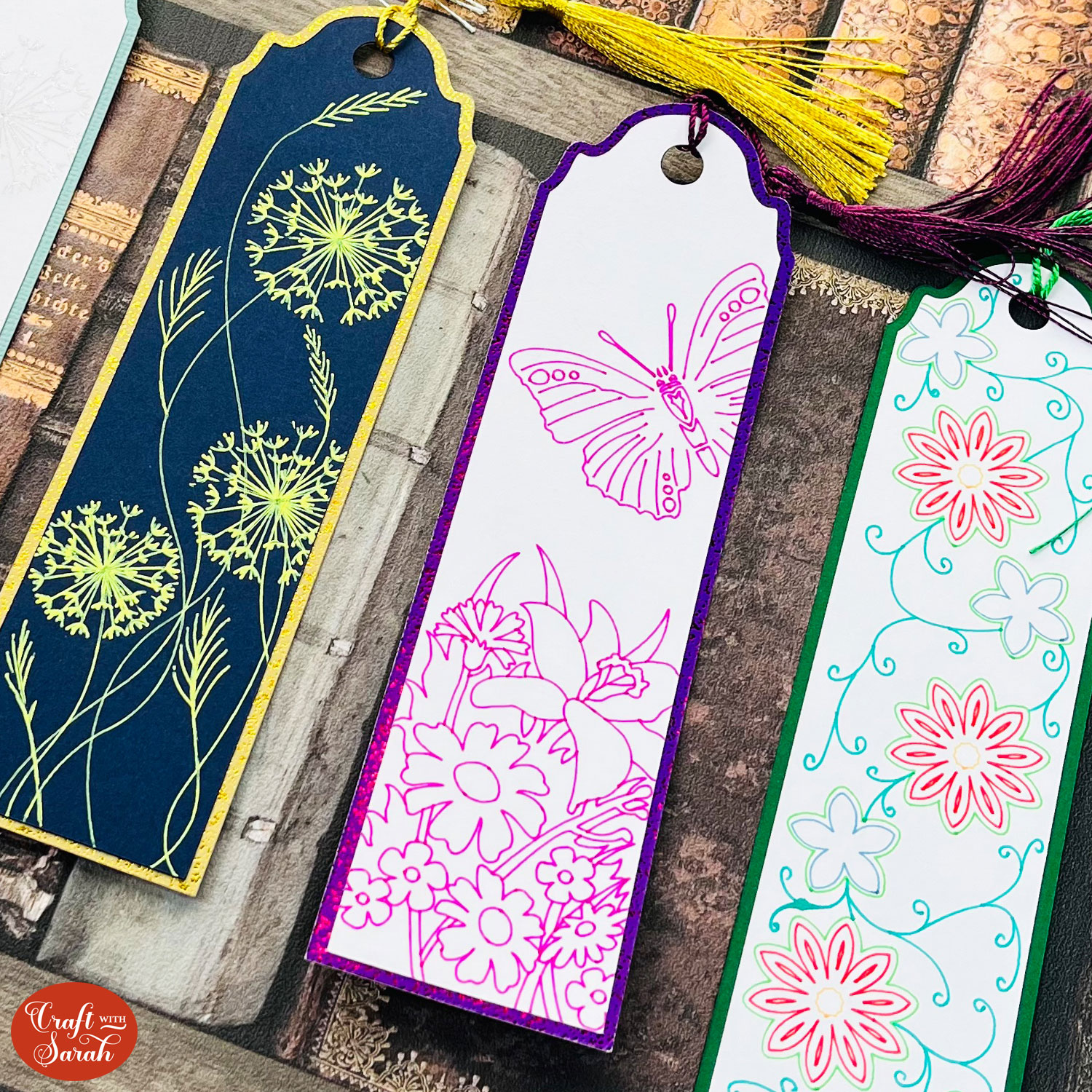 Flower bookmarks