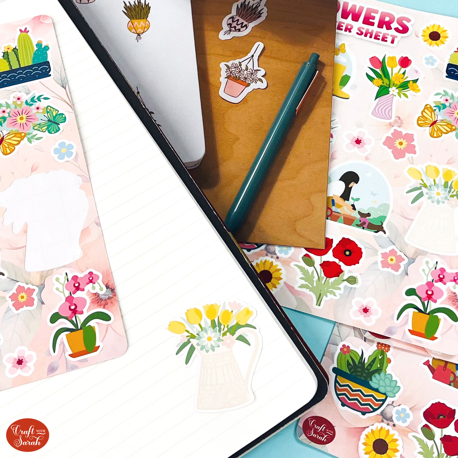 Flower stickers