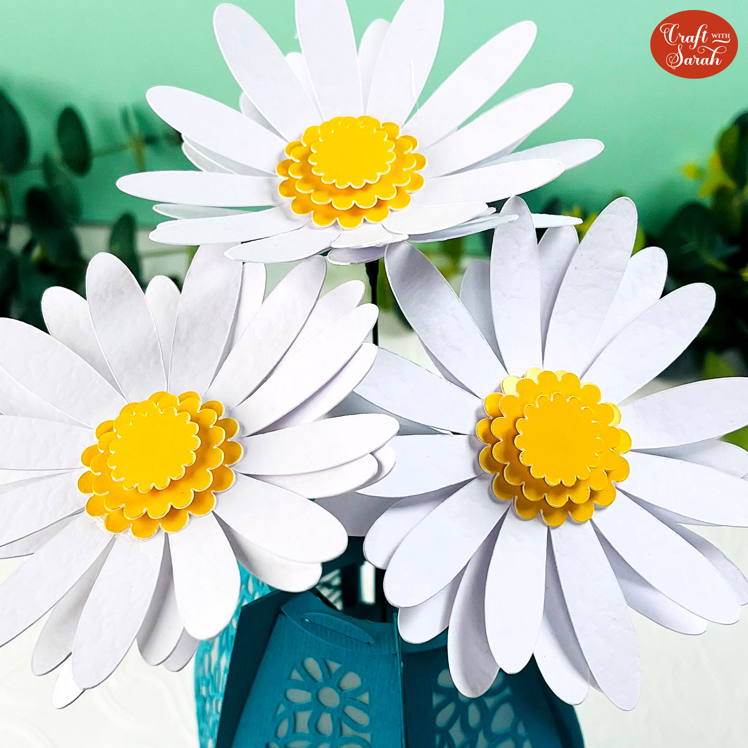 3D paper daisy flowers