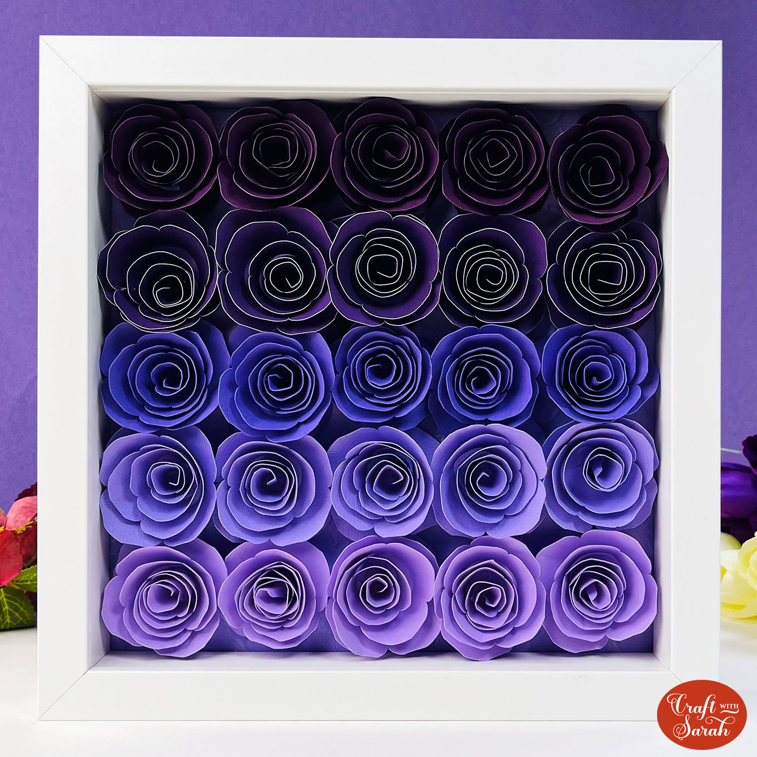 Ombre roses craft