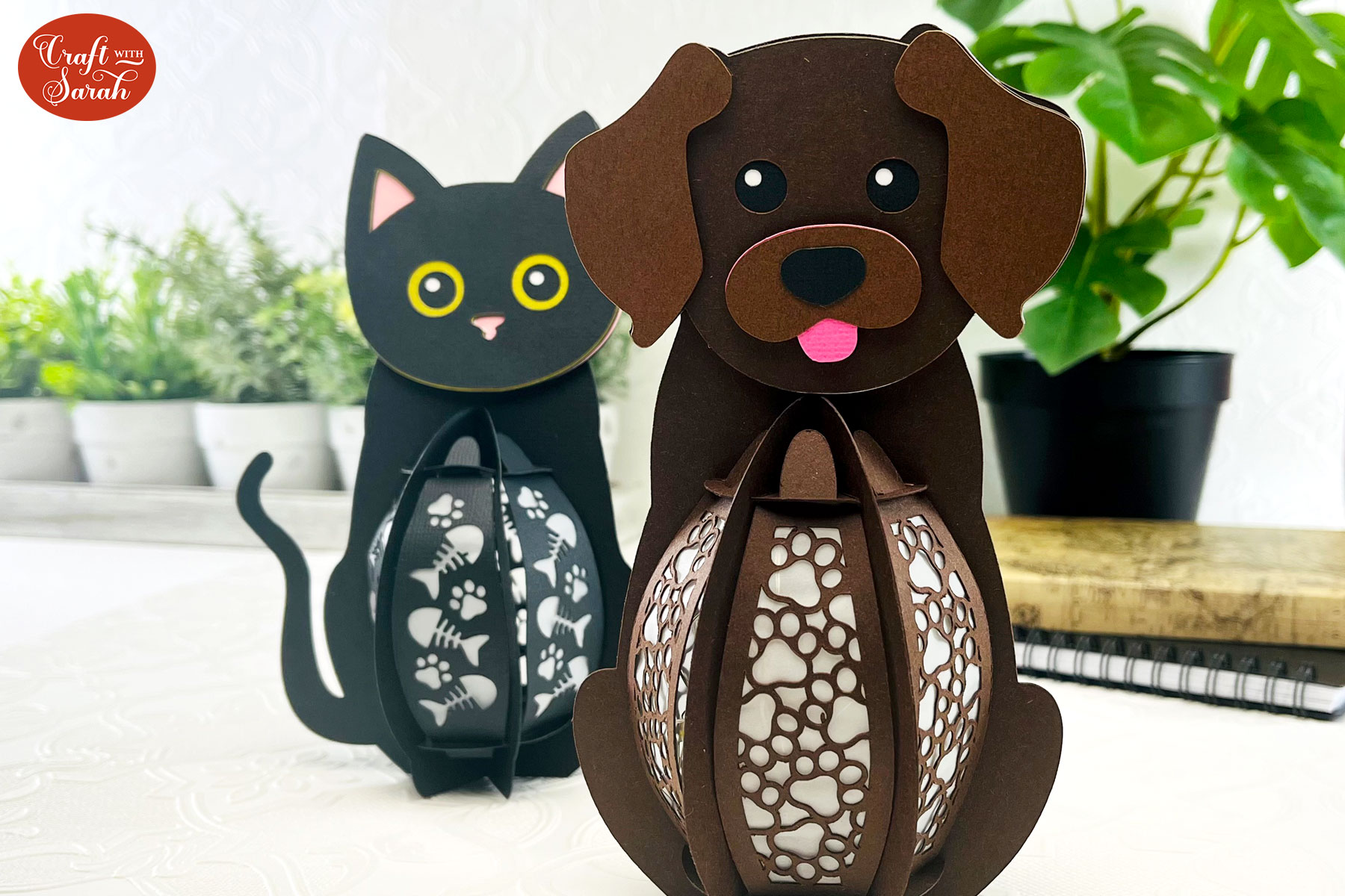 Dog & Cat Slot-Together Lanterns