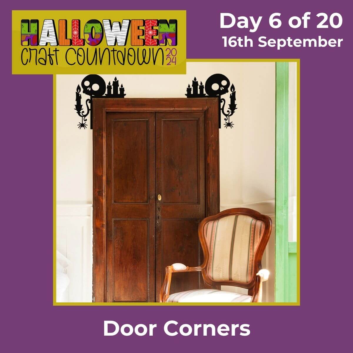 Halloween door corners