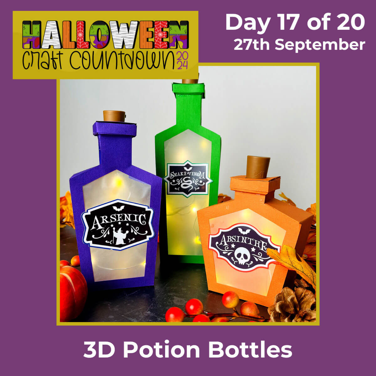 3D potion bottles