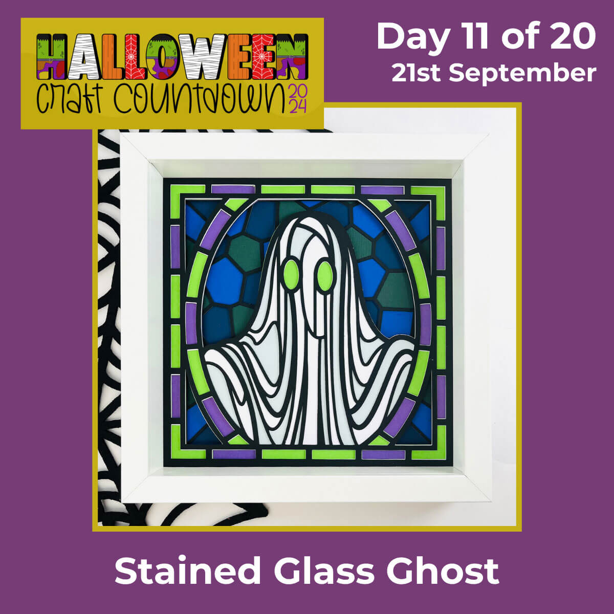 Stained glass ghost