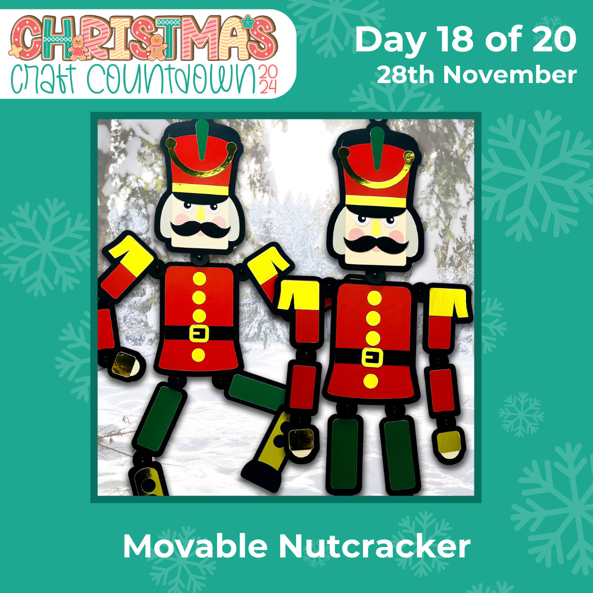 Moveable nutcracker craft