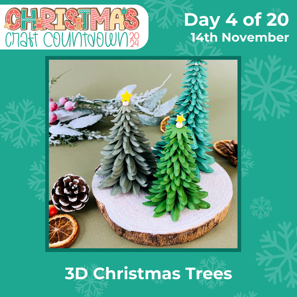 3D Christmas trees