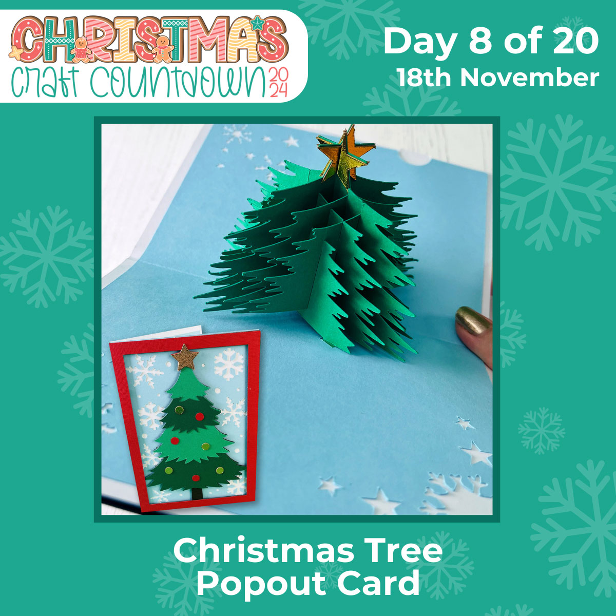 Christmas tree pop up card