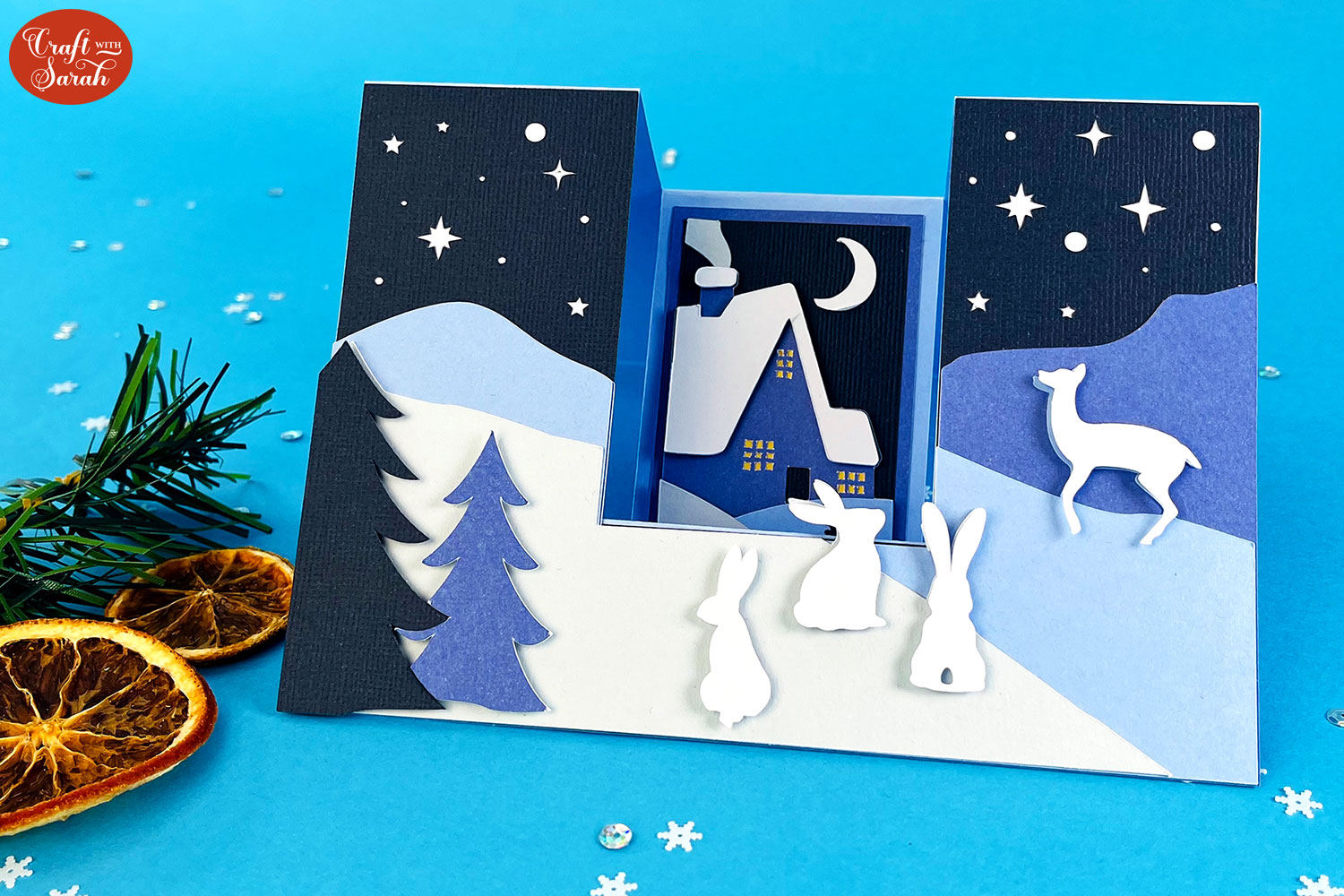 Winter wonderland stepper card